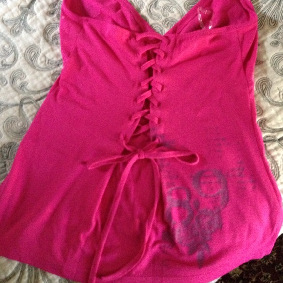 SOLD DKNY halter with corset back - Picture 3 of 5