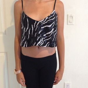 Sequins crop top