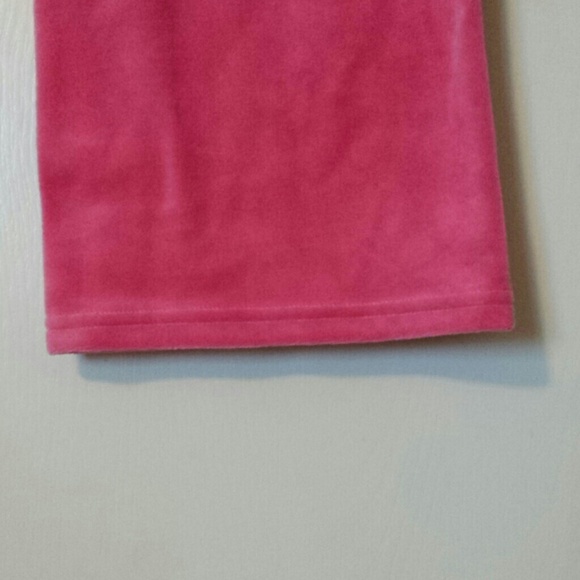 Juicy couture pink velour pant.  Size S - Picture 3 of 4