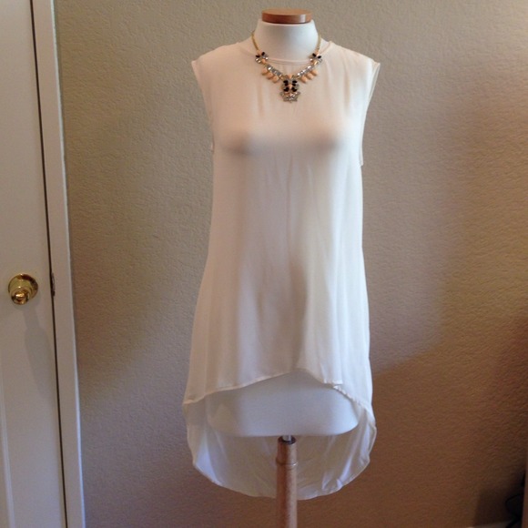 Sheer high and low top