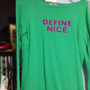 Price reduced!! Lilly Pulitzer "Define Nice"  NWOT