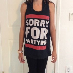Sorry for partying