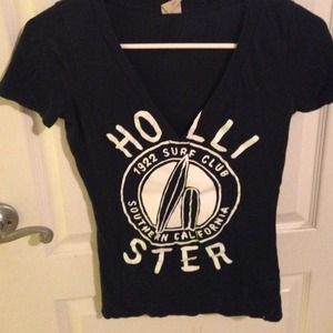 Navy Hollister V-neck
