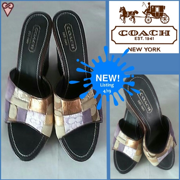 🎈*RESERVED*🎈 Coach Wedge Sandals