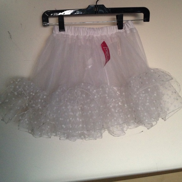 Pink Zone White Tutu Brand New