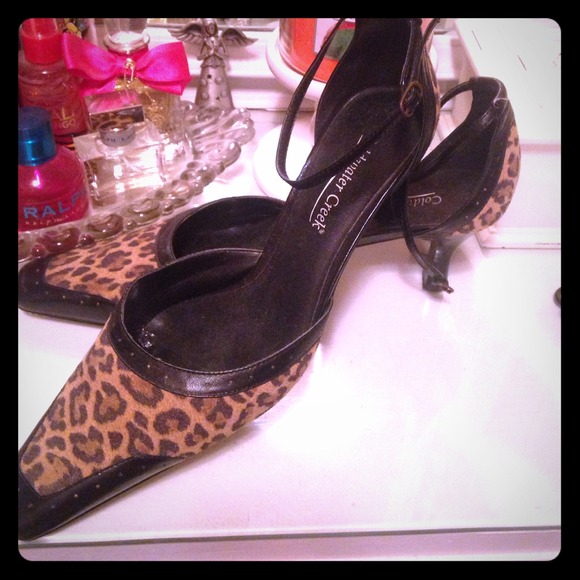 Coldwater Creek leopard print heels