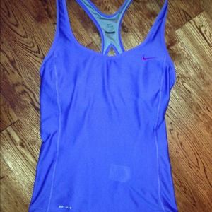 Purple Nike Dri-fit workout tank