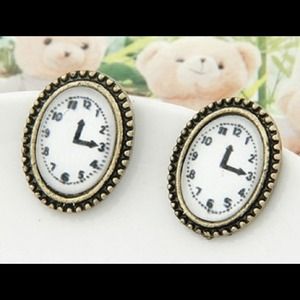 Clock earrings