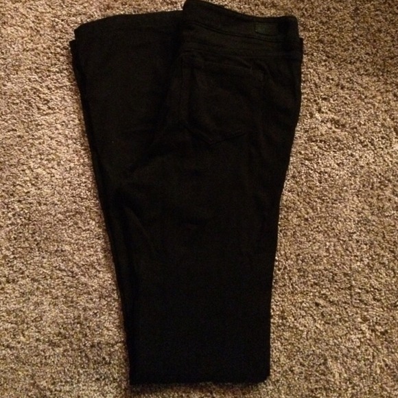 DKNY black stretchy pants. Boot cut.