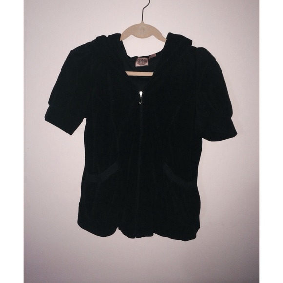 Juicy Couture short sleeve zip up hoodie