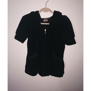 Juicy Couture short sleeve zip up hoodie