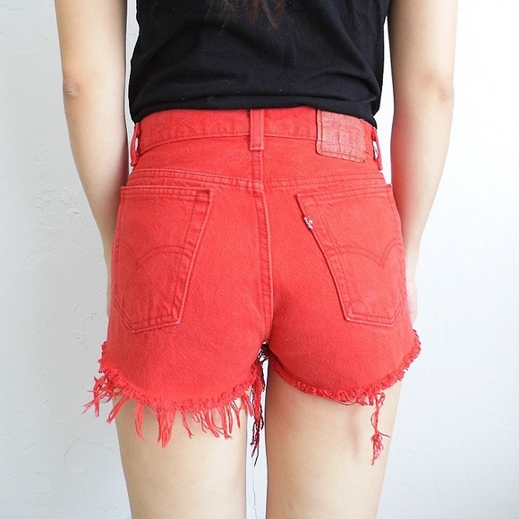 SOLD Iron Man Marvel Levi's High Waisted Shorts - Picture 3 of 4