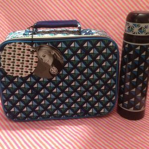 Tory Burch lunch box with matching thermos! NWT!!