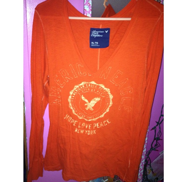 BUNDLE 2 American Eagle Long sleeve T-shirts - Picture 2 of 2