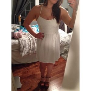 American Eagle Lace White Dress