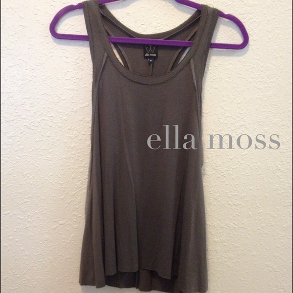 Ella Moss raw edge tank