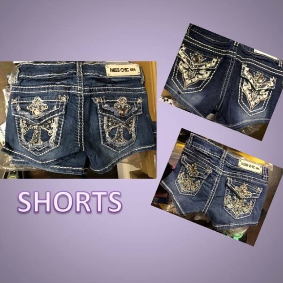 Miss chic bling shorts