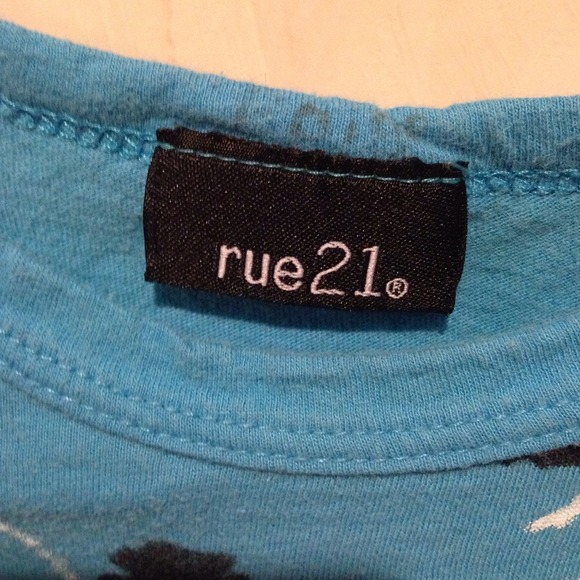 Turquoise Rue 21 Tee - Picture 2 of 2