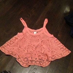 Free people knitted mid drift top