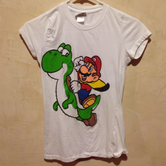 White Mario shirt