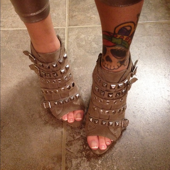 Studded heels