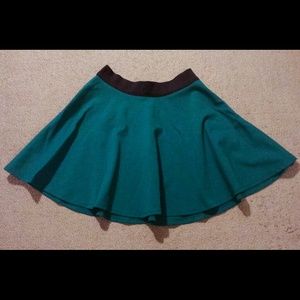 Teal Green Skater Skirt