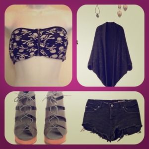 Skull and Crossbones Bandeau