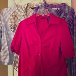 A lot of  4 New York & Company blouses XL