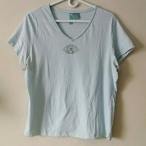 XL Fuda light blue tee