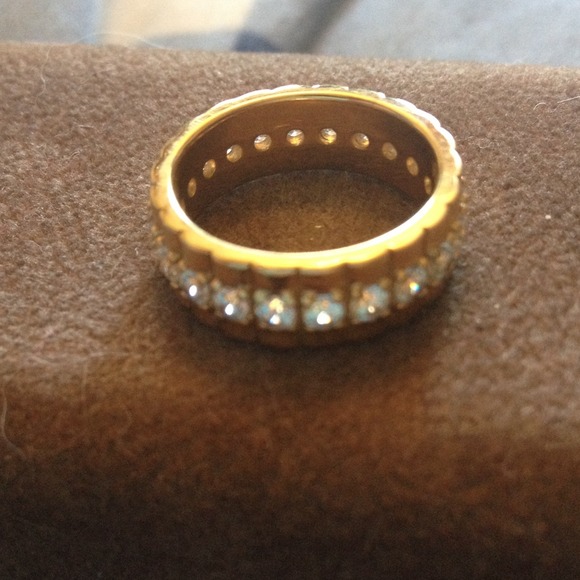 🚫BUNDLED🚫18k gold clad Diamonique ring
