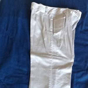 Silver gray cotton stretch pants