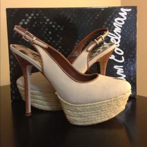 RESERVED**Sam Edelman Novato sand canvas platform