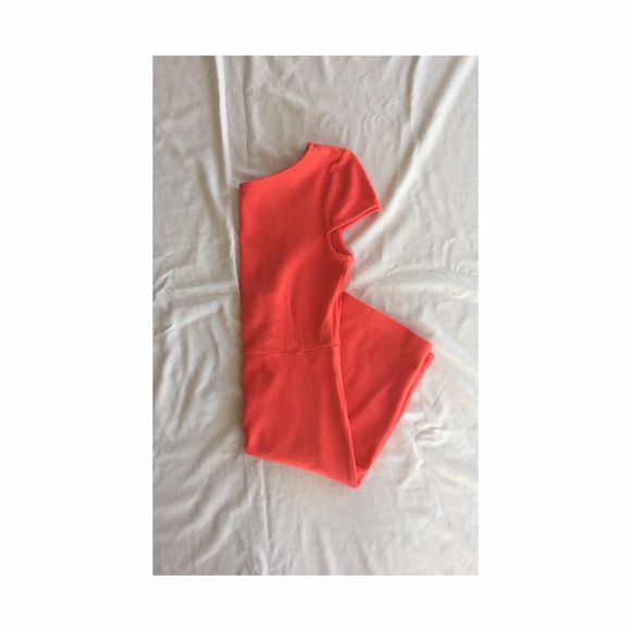 Coral Open Back Dress