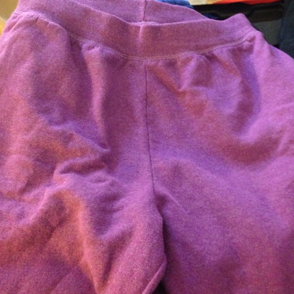 Purple Hanes sweatpants