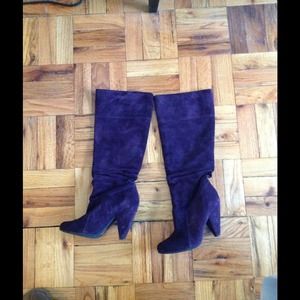 Jessica Simpson Purple Suede Boots