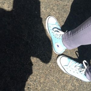 Light Blue Converse Hightops