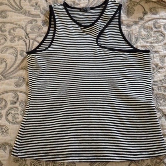 Asymmetrical Striped Tee