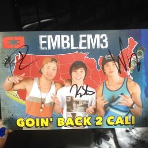 Autographed Emblem3 Postcard!