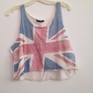 RARE Brandy Melville British Flag Tank