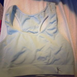 Gray sports bra!