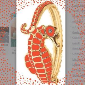 Seahorse Bangle - ORANGE