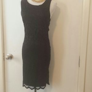 Black lace dress