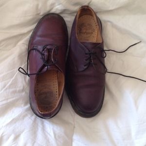 Authentic maroon doc martens