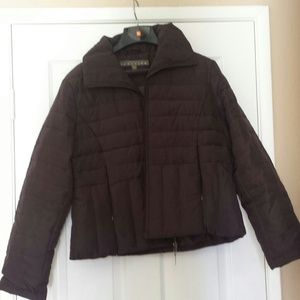 Brown plush winter coat