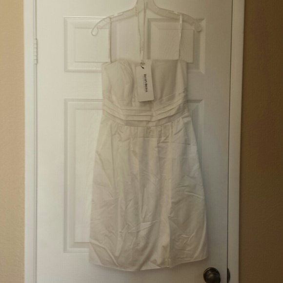 Short white wedding dress