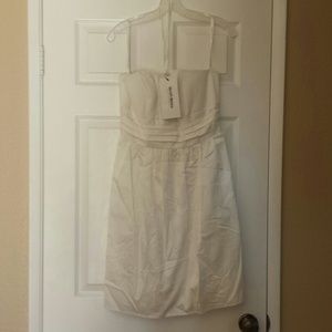 Short white wedding dress