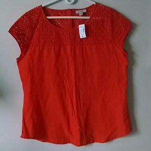 *SOLD* XL Dress Barn cotton cutout top