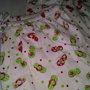 *SOLD* XL flip flop capri lounge pants
