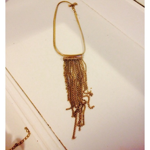 Fringe necklace