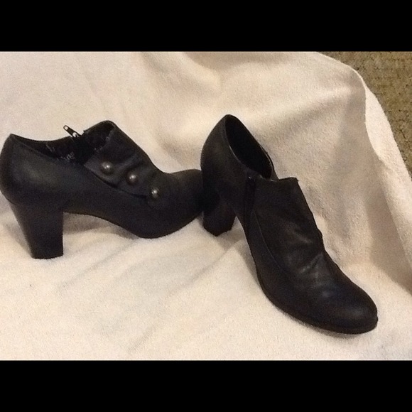 Black booties size 11.